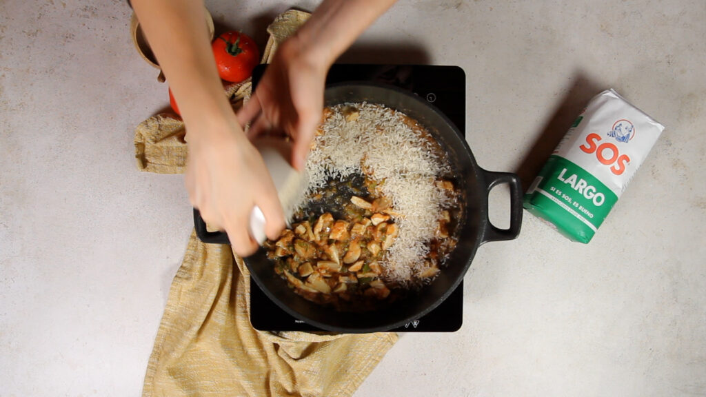 Incorporar el arroz