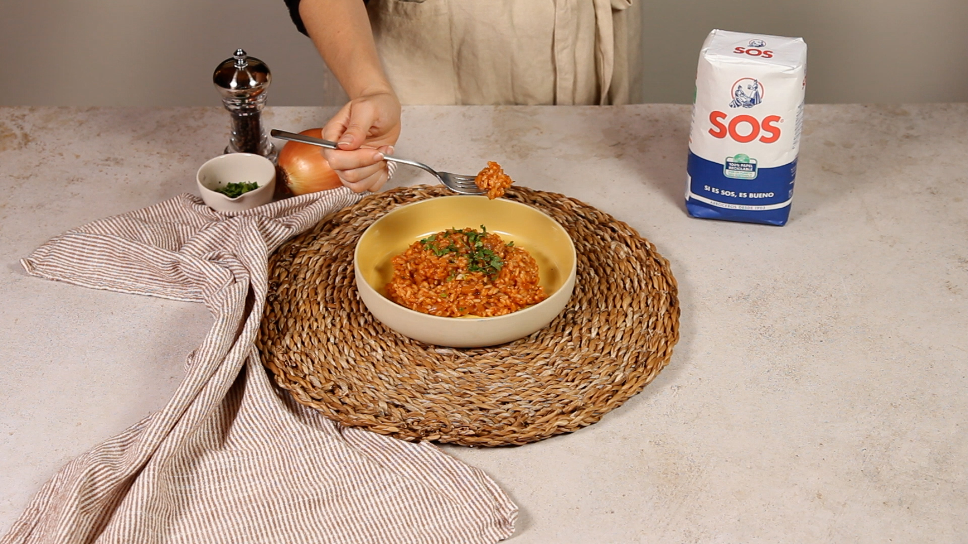 Receta de arroz con tomate