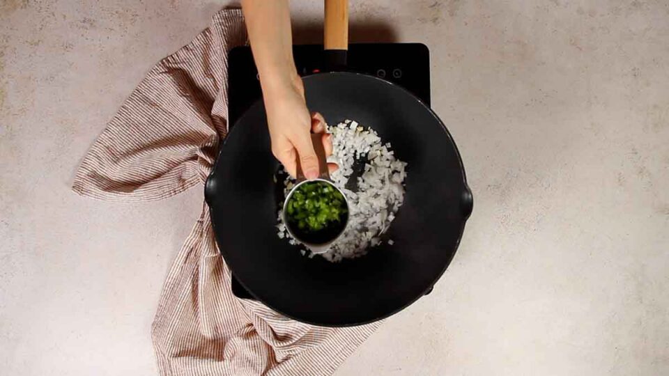 Saltear las verduras