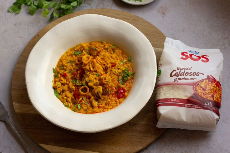 Arroz con chipirones