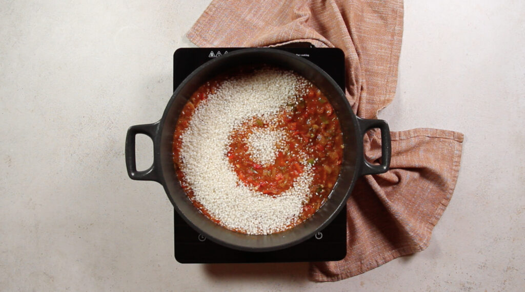 Incorporar el arroz
