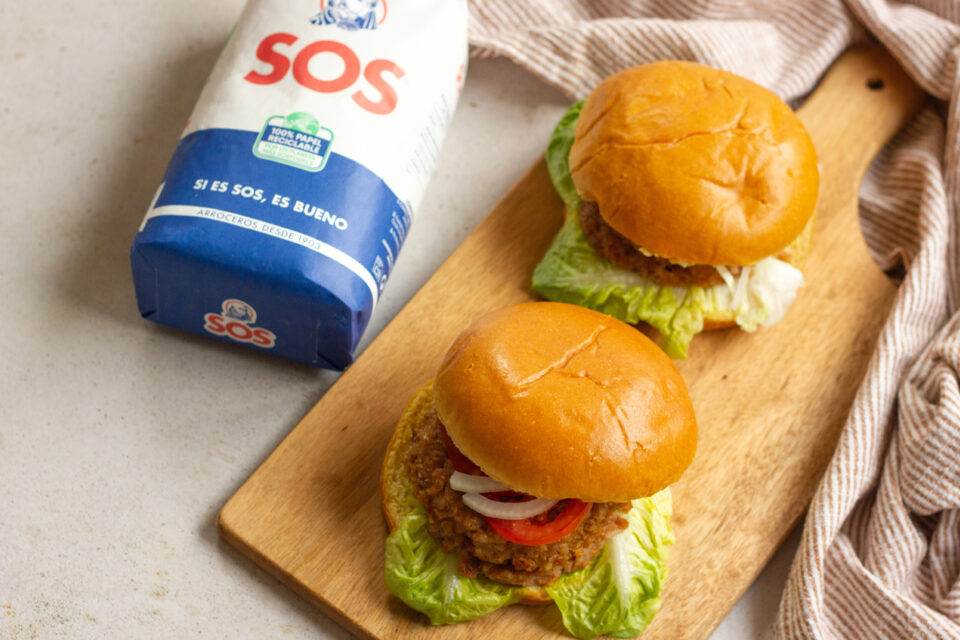 Deliciosas hamburguesas veganas caseras
