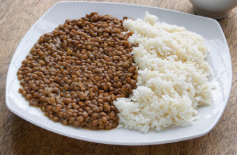 lentejas con arroz