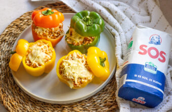 pimientos rellenos de arroz