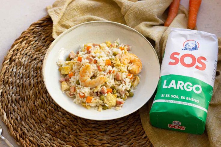 Arroz frito tres delicias