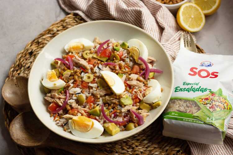 Foto de Ensalada de lentejas y arroz: Receta saludable y deliciosa