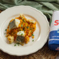 Arroz con bacalao y coliflor