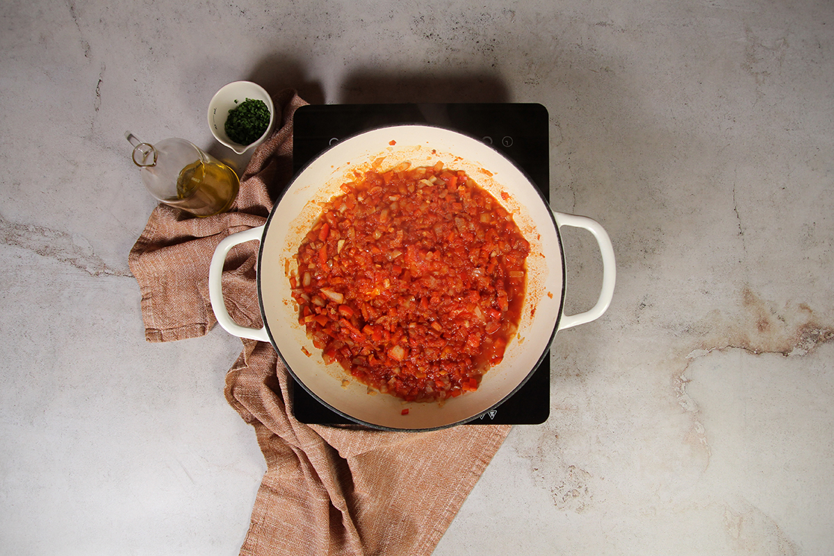 arroz con galeras sofrito