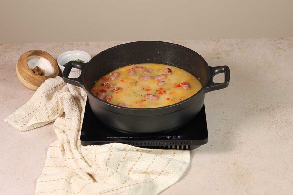 paso a paso arroz a la griega caldo