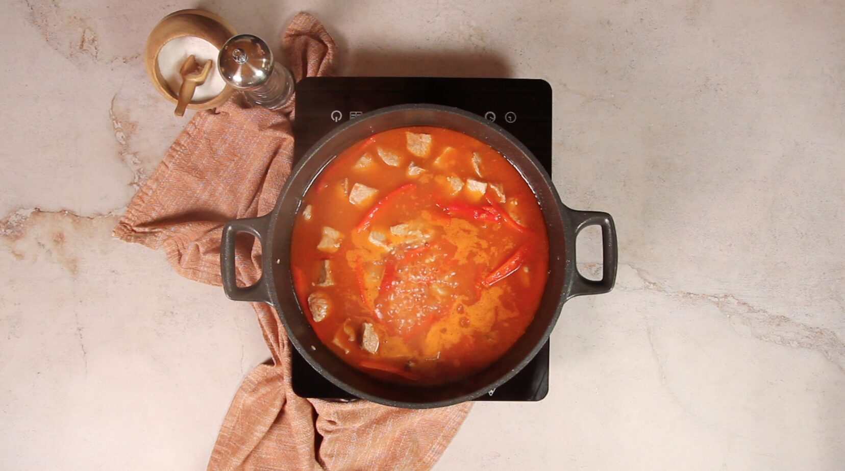 Agregar el caldo de verduras