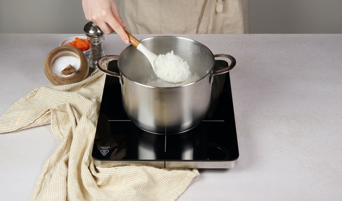 El corazón del plato: cocer y reservar el arroz