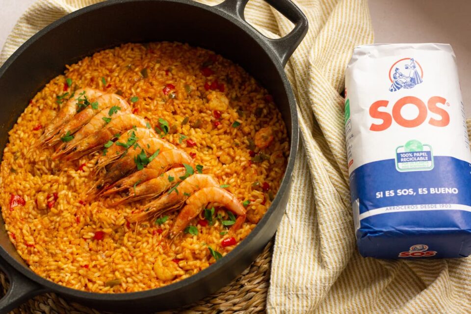 Arroz con gambas que hace feliz a cualquiera