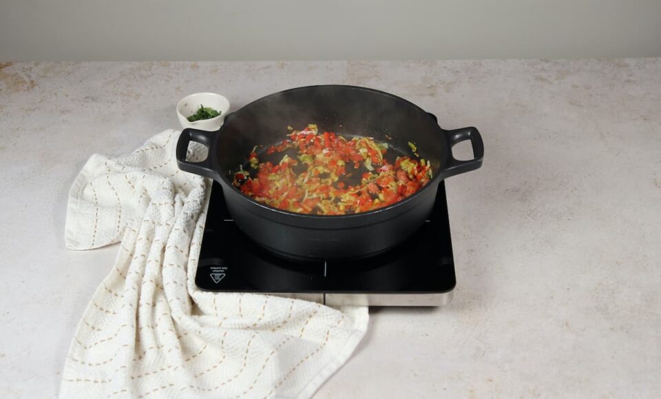 Preparación de las verduras