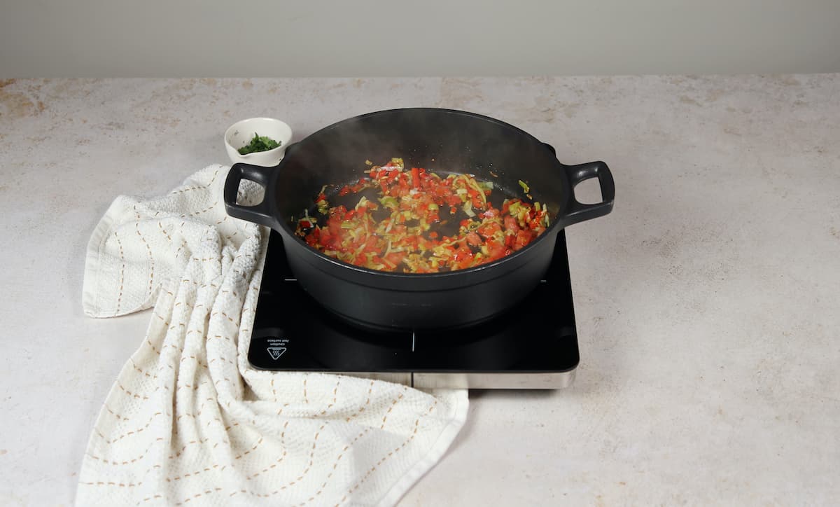 Preparación de las verduras