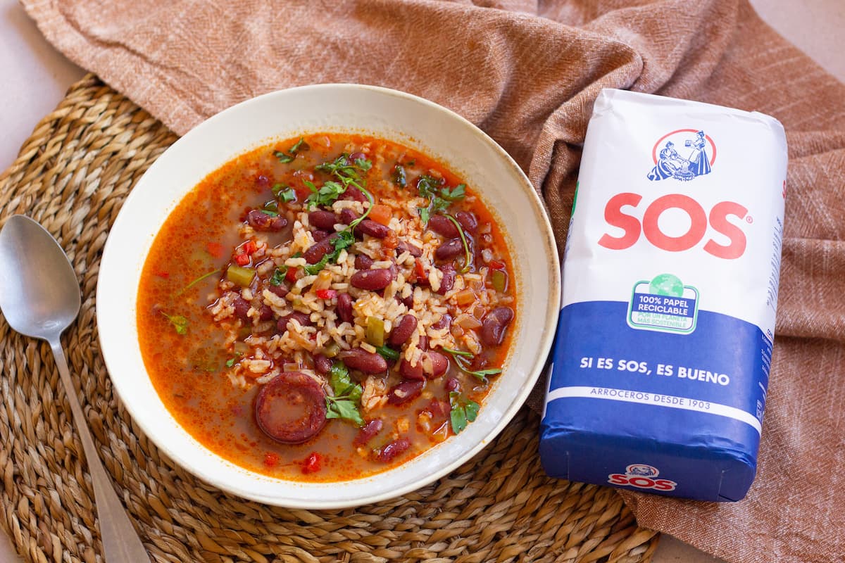 Receta de arroz con judías pintas en olla express