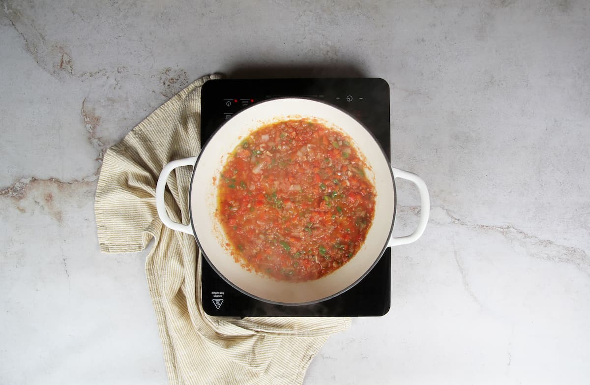 Preparación del sofrito