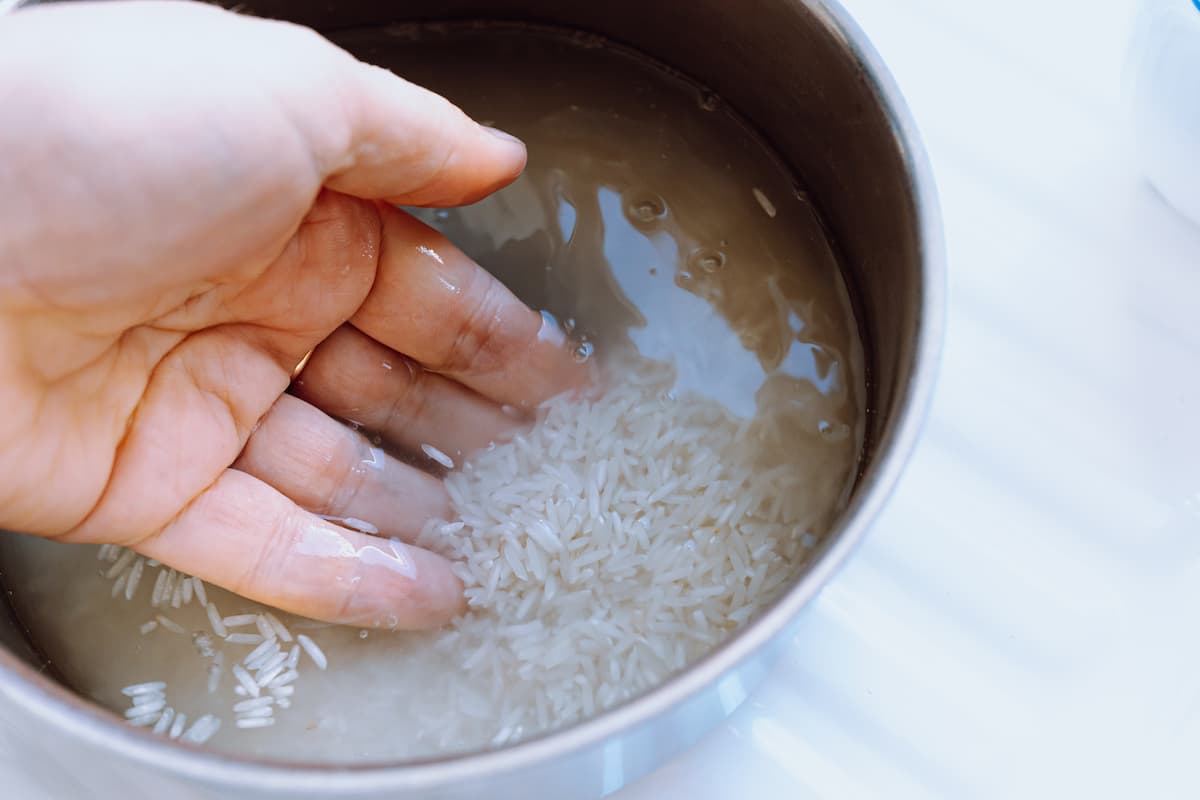 Preparación del arroz