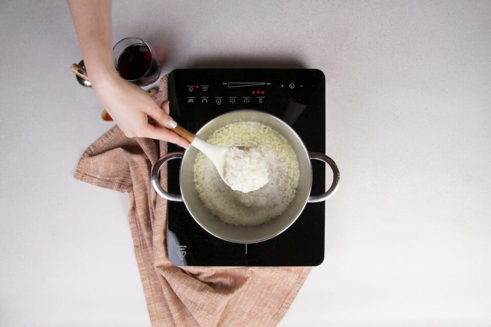 Preparación del arroz