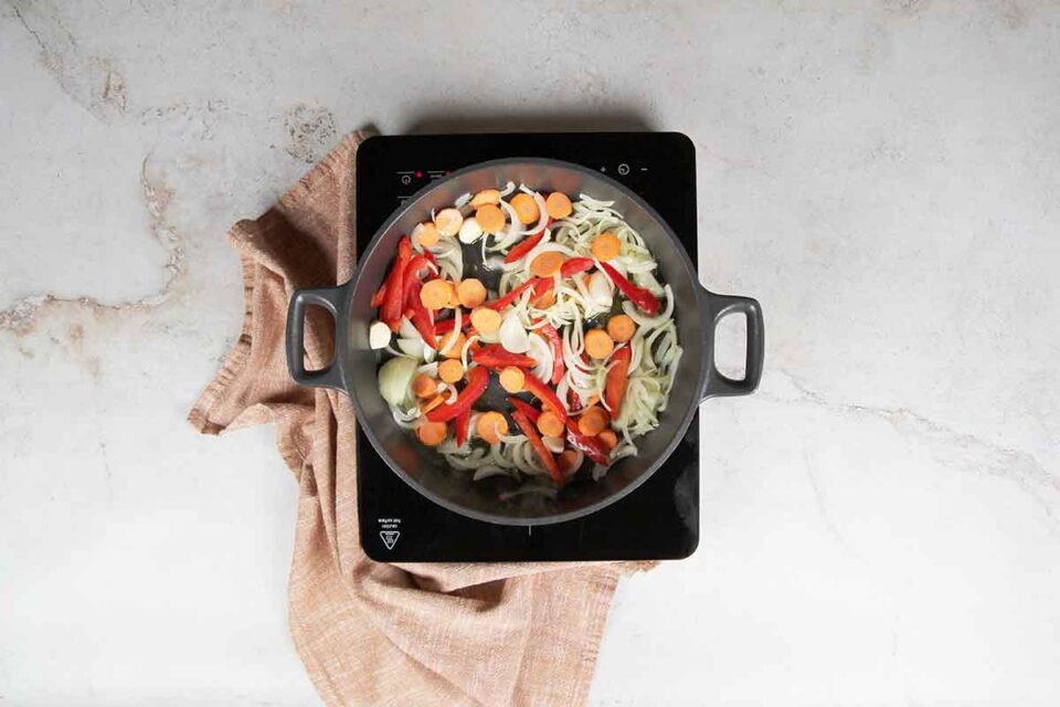 paso a paso fumet para arroz con bogavante sofrito