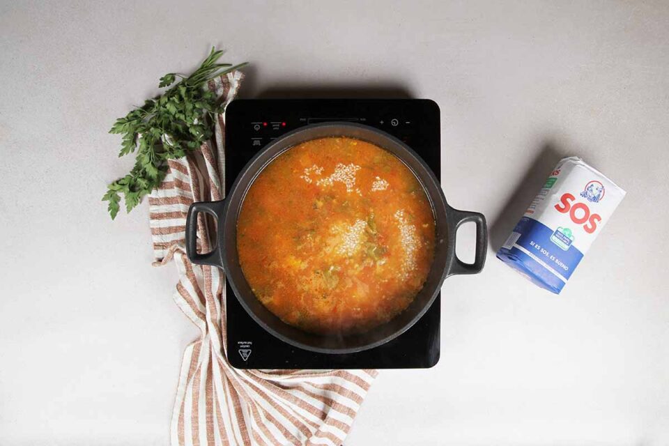 paso a paso galinhada arroz