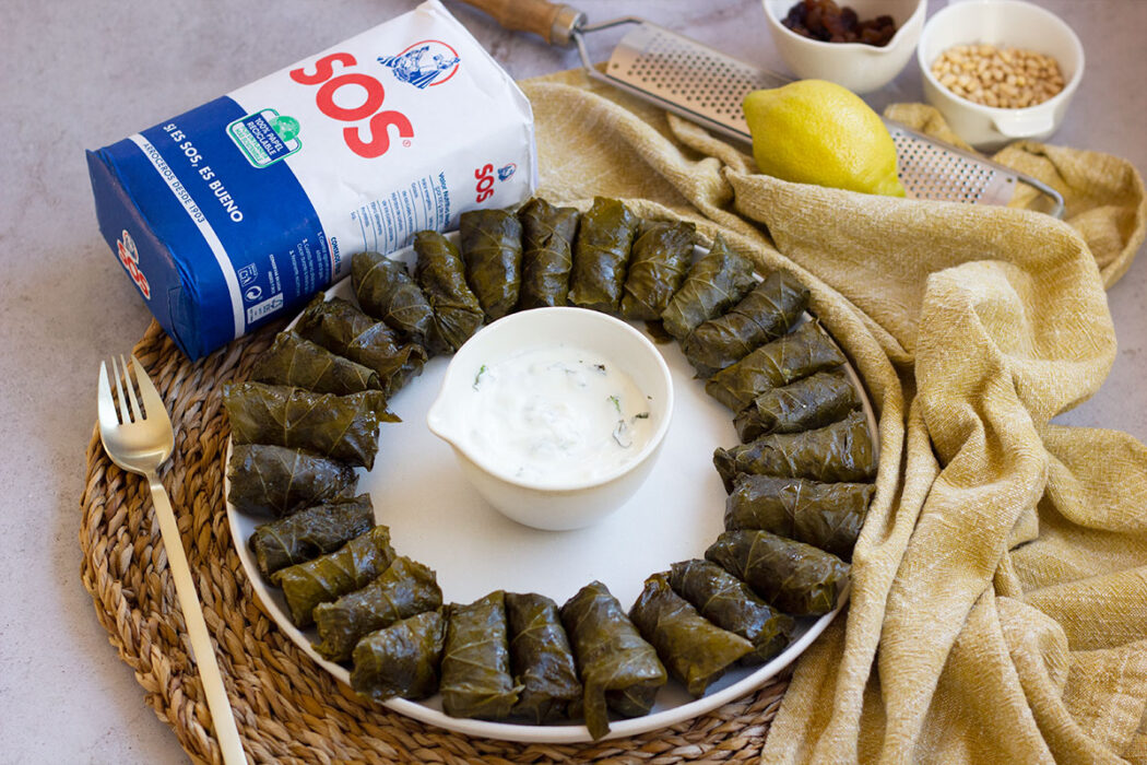 dolmas: rellenos de arroz y carne