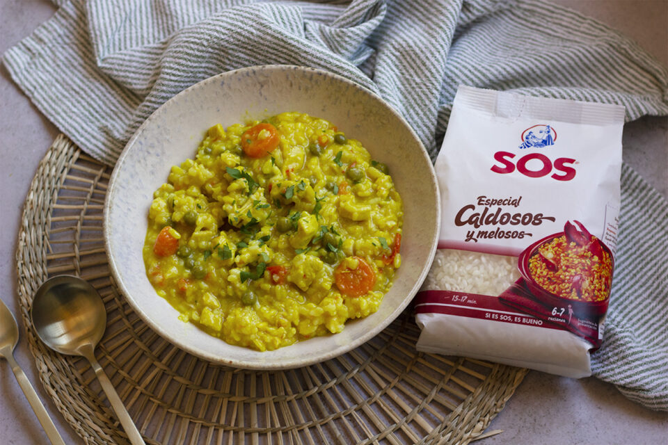 Arroz con pollo en Thermomix para niños