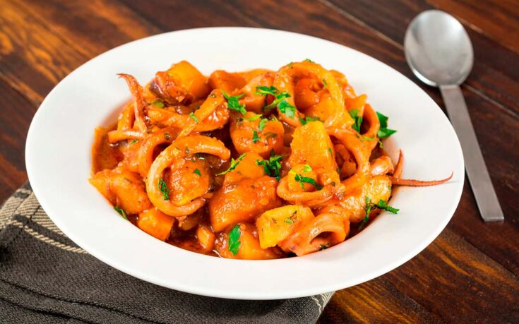 cocinar calamares tiernos