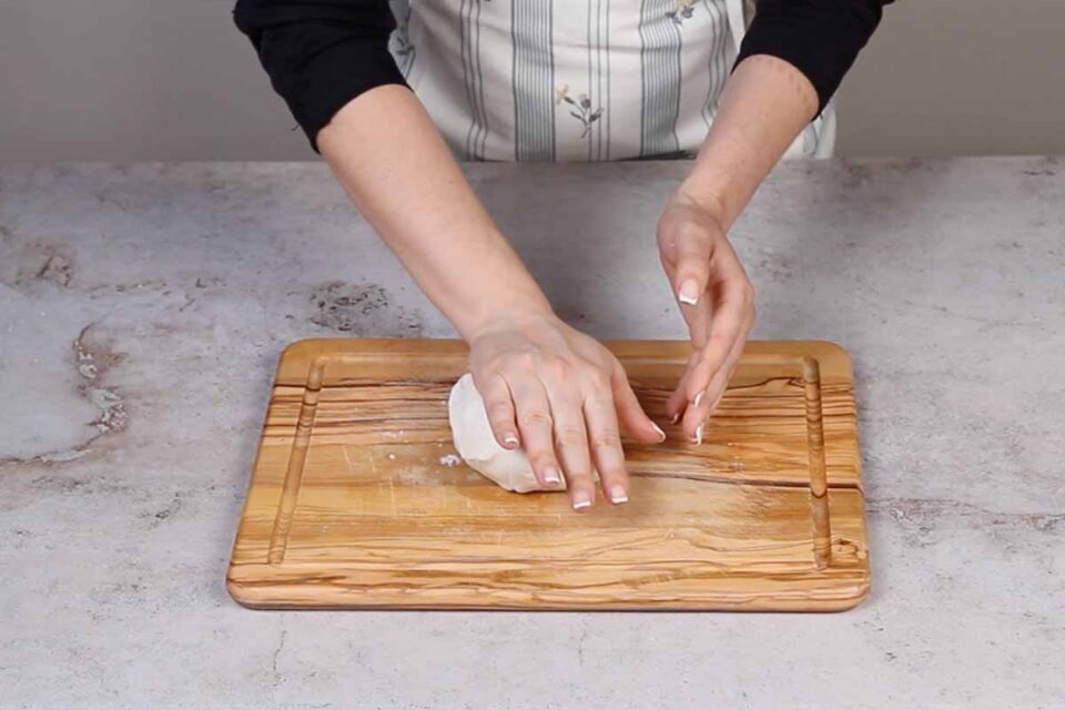 paso a paso pastel de arroz coreano amasar