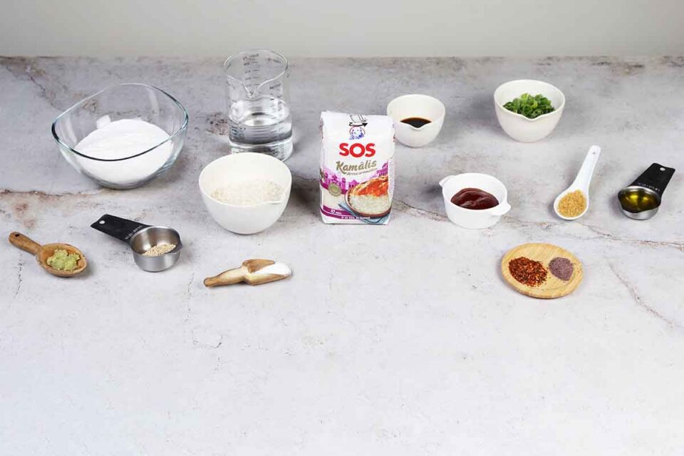 paso a paso pastel de arroz coreano ingredientes