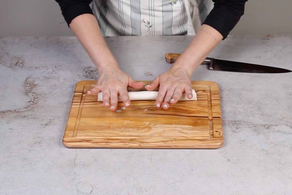 paso a paso pastel de arroz coreano masa