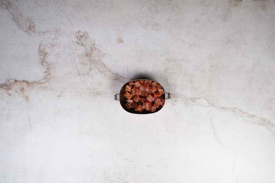 paso a paso poke de atún marinado