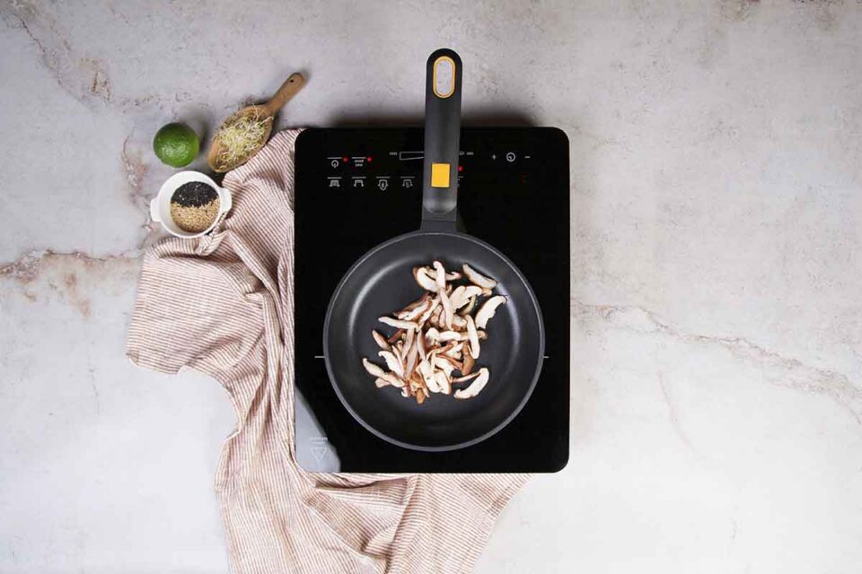 paso a paso poke de atún setas