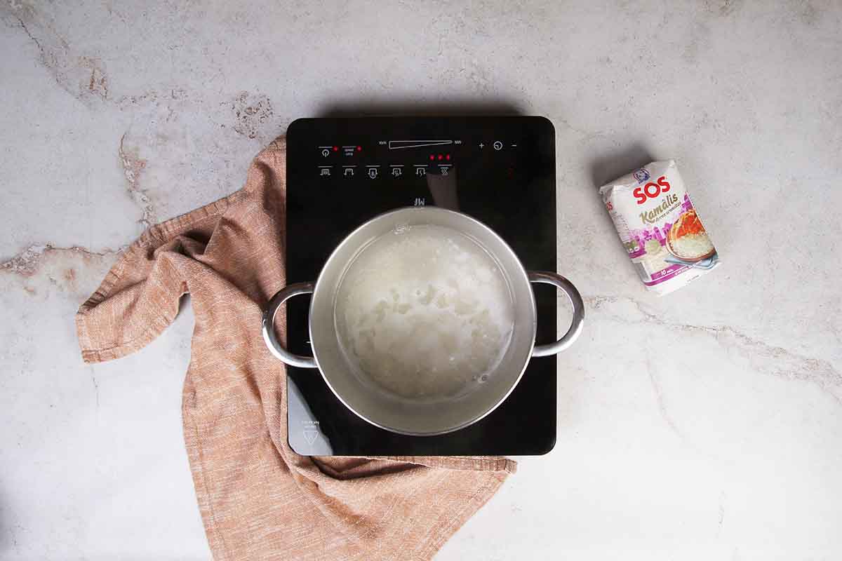 paso a paso rollitos vietnamitas cocer arroz
