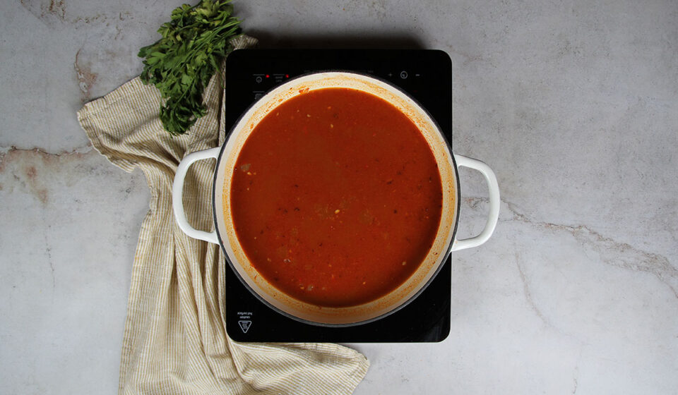 Cocido del arroz para Arroz con bogavante de la Abuela