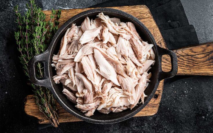 portada pollo desmenuzar