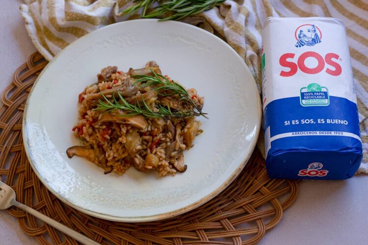 Foto de Arroz con secreto y setas