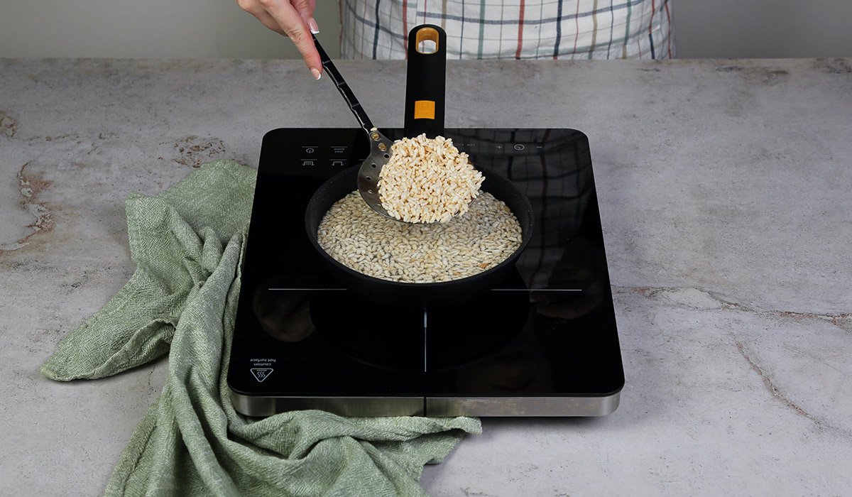 Freír arroz para Arroz inflado