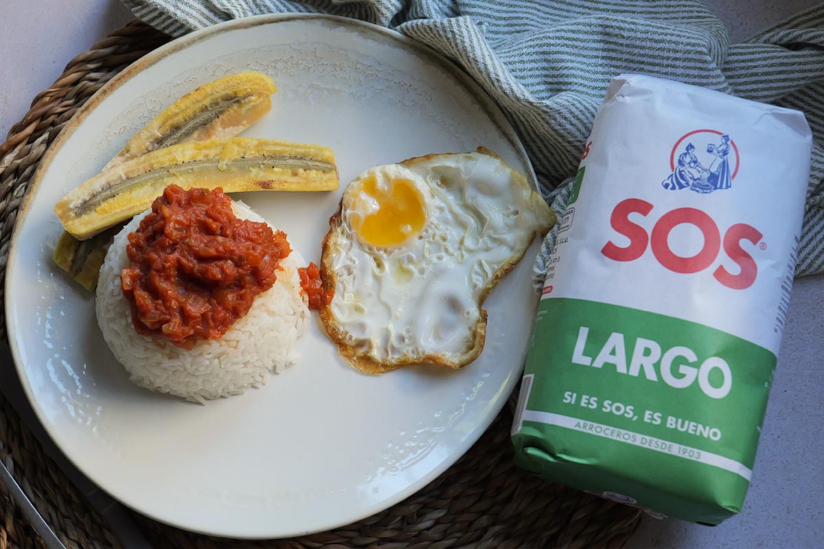 Arroz a la cubana