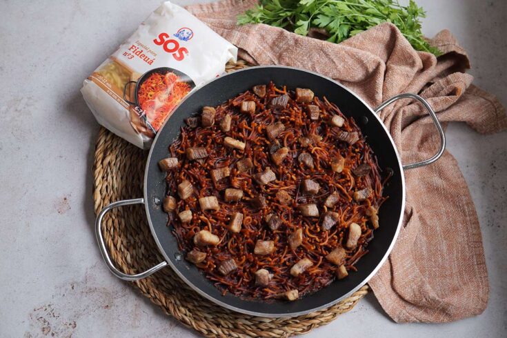 Fideuá de secreto ibérico