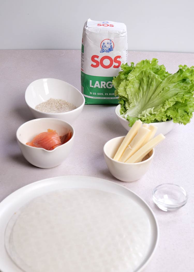 Ingredientes de Rollitos de arroz