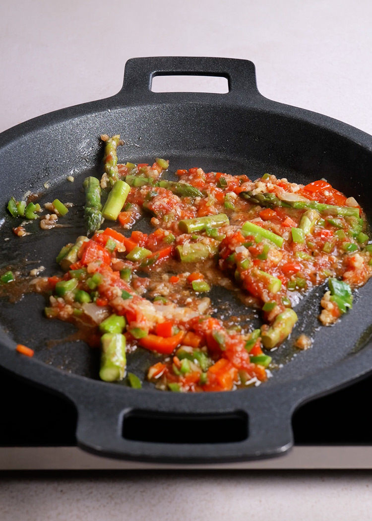 Sofrito de arroz con pavo