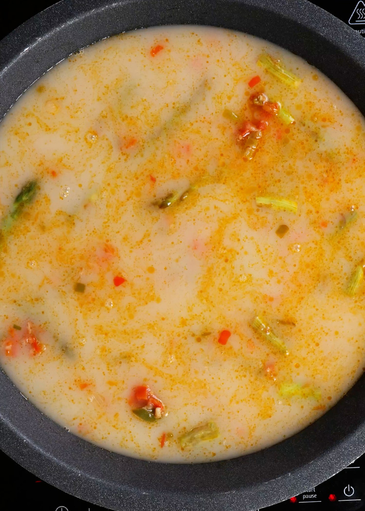 Caldo en arroz con pavo