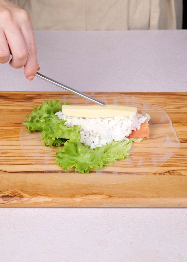 Montar rollitos para Rollitos de arroz