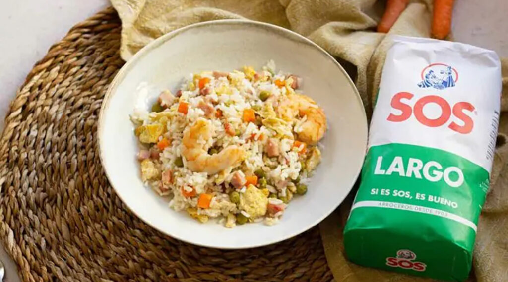 Arroz frito tres delicias