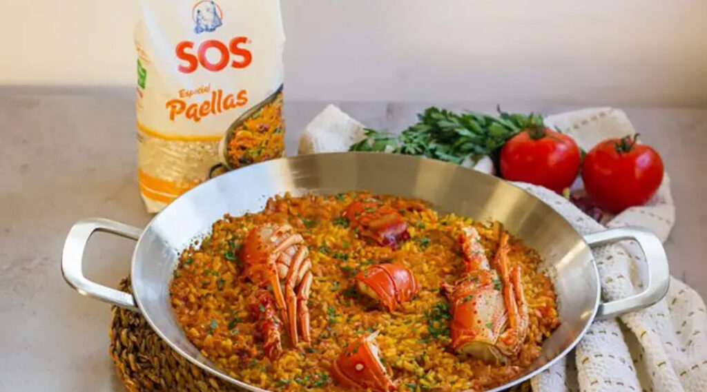 Paella de langosta