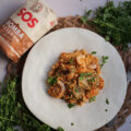 arroz con alcachofas y gambas