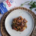 Arroz con pulpitos y alcachofas