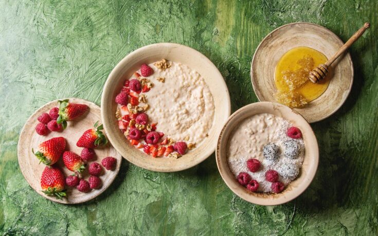 Postres deliciosos con arroz