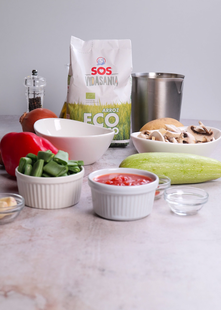 Ingredientes de estofado de verduras