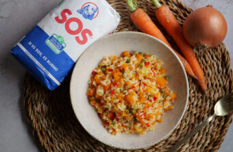 arroz con verduras fácil para niños